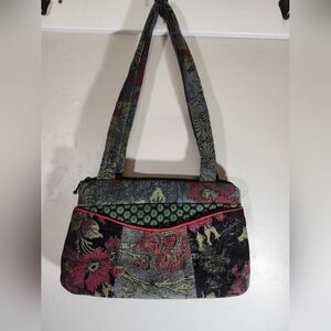 Mary Lynn O'Shea nasturtium Tapestry Shoulder Bag handmade in Vermont